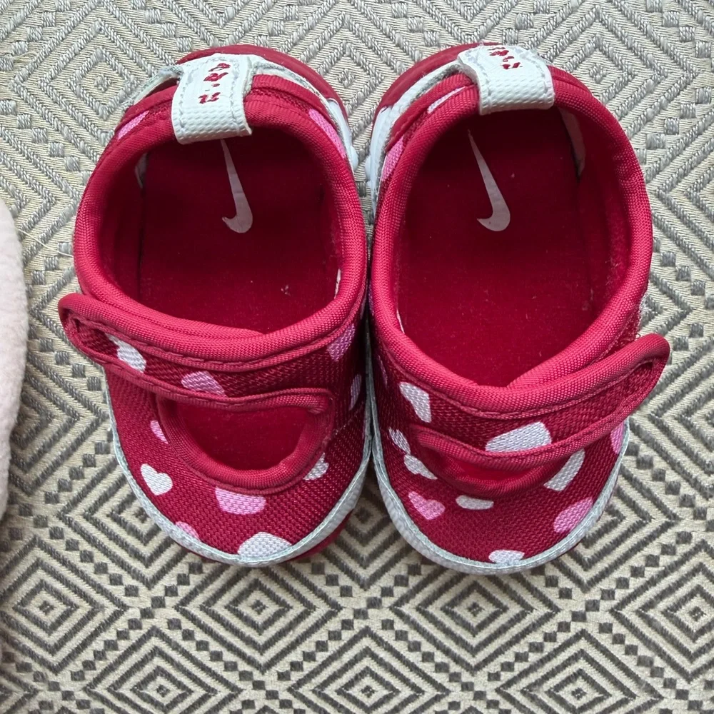 Nike Kids Red Heart Shoes and Pink Heart Gloves
